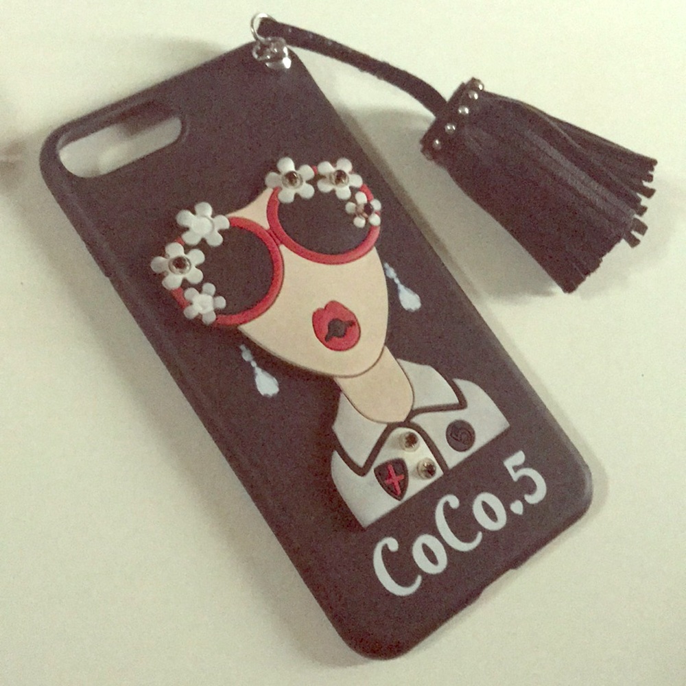 coco 5 iPhone 7plus Black silicon case
